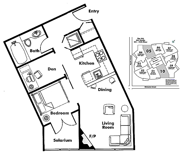 Floor plan 605