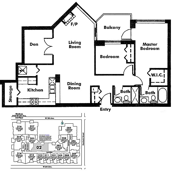 Floor plan 302