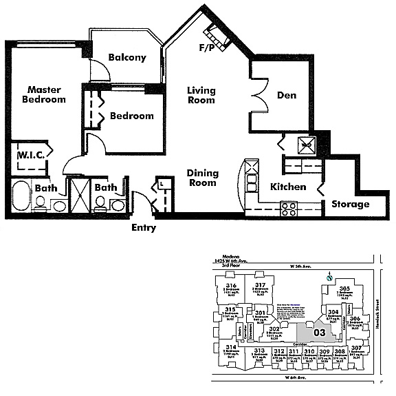 Floor plan 603