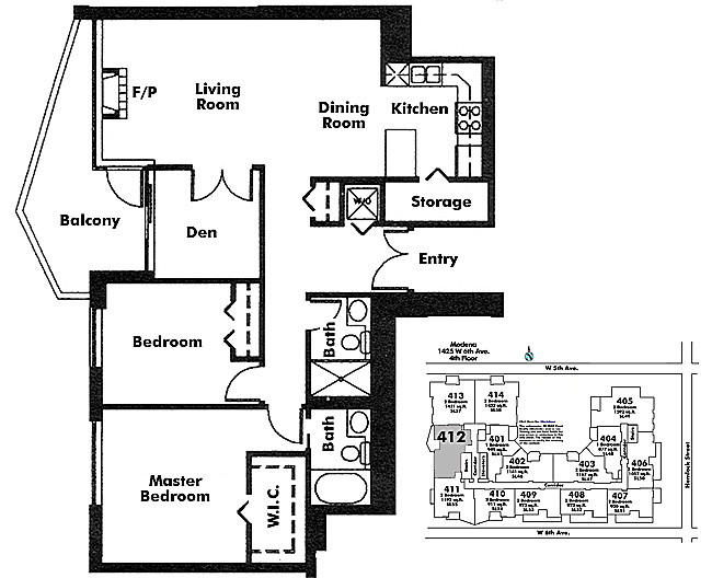 Floor plan 412