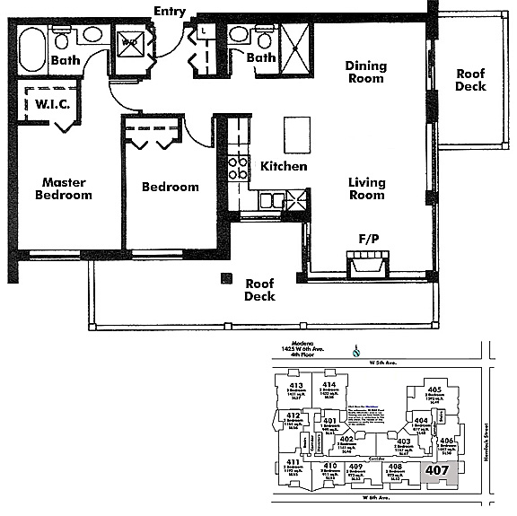 Floor plan 407