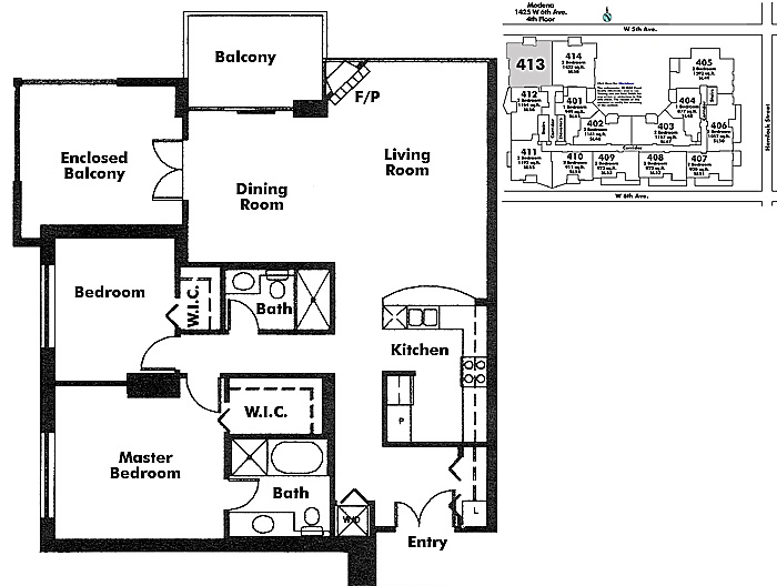 Floor plan 413