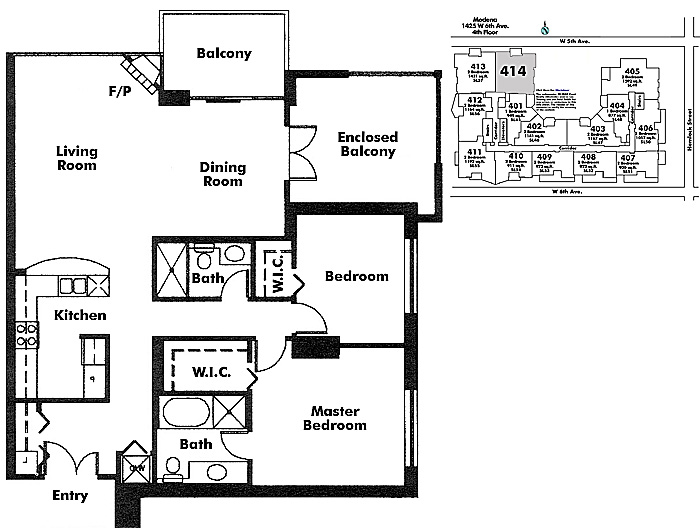 Floor plan 414