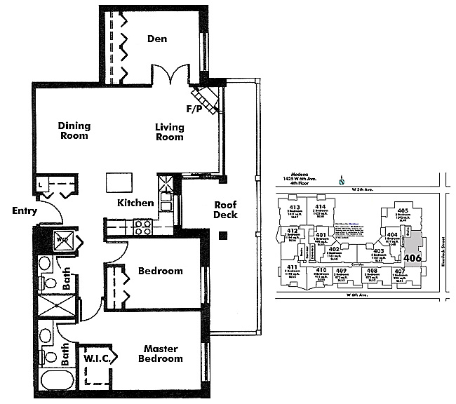 Floor plan 406