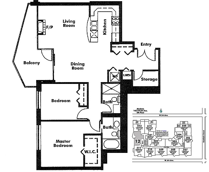 Floor plan 612