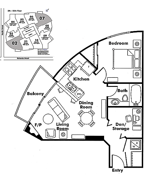 Floor plan 607