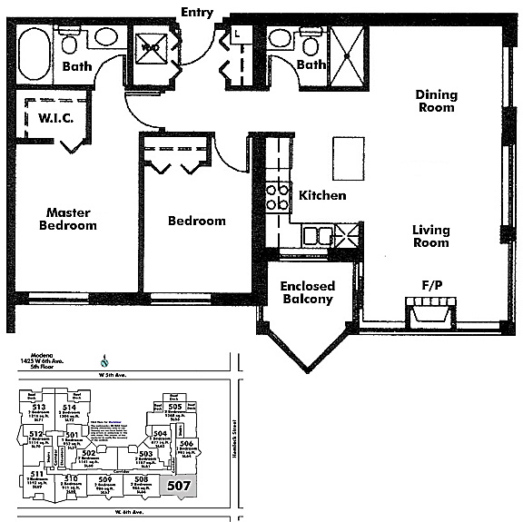 Floor plan 507