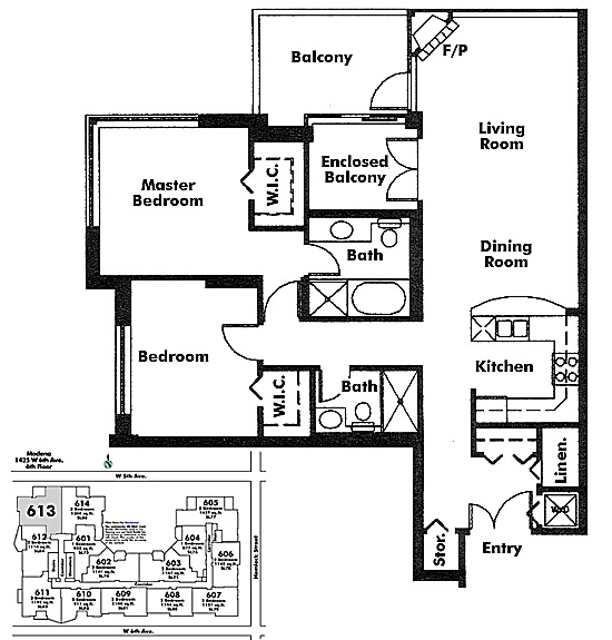 Floor plan 613