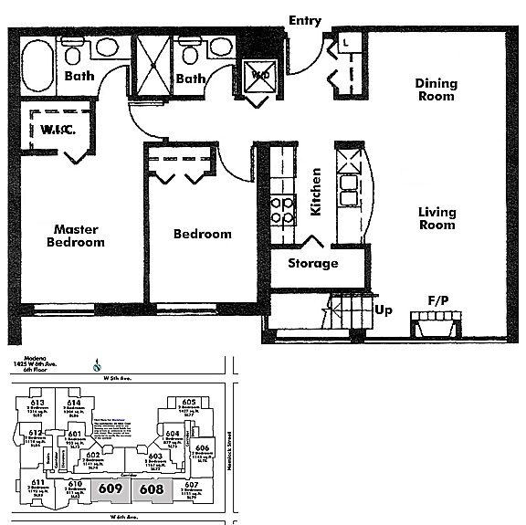 Floor plan 608