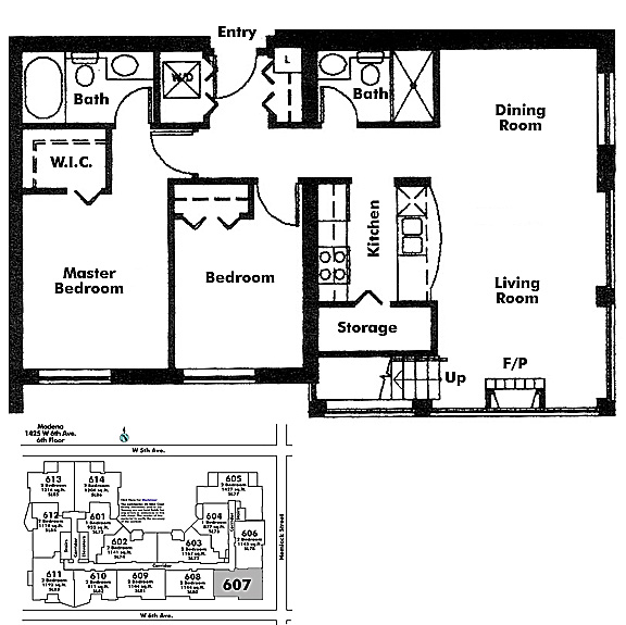 Floor plan 607