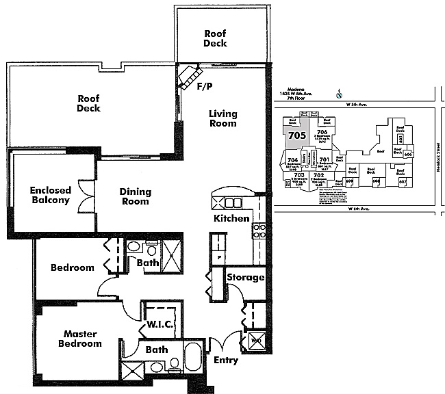 Floor plan 705