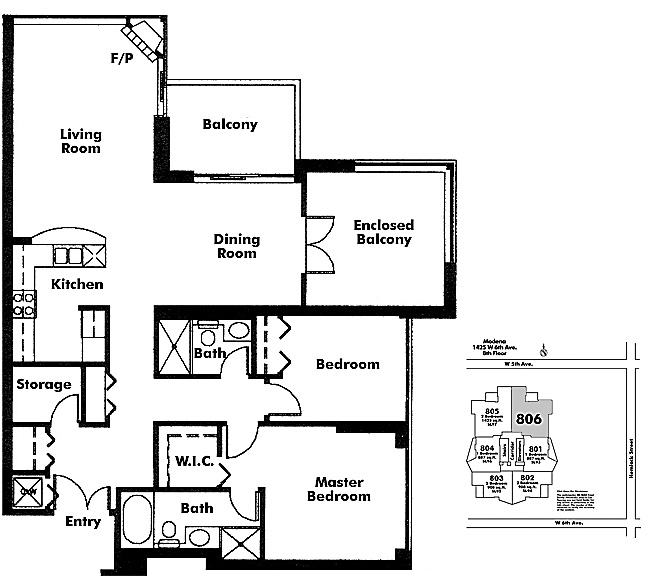 Floor plan 806