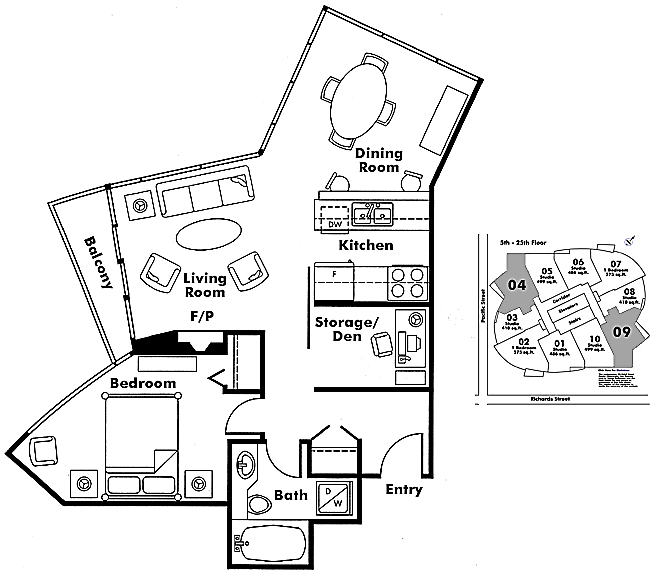 Floor plan 609