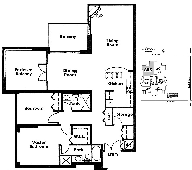 Floor plan 805