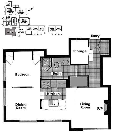 Floor plan 407