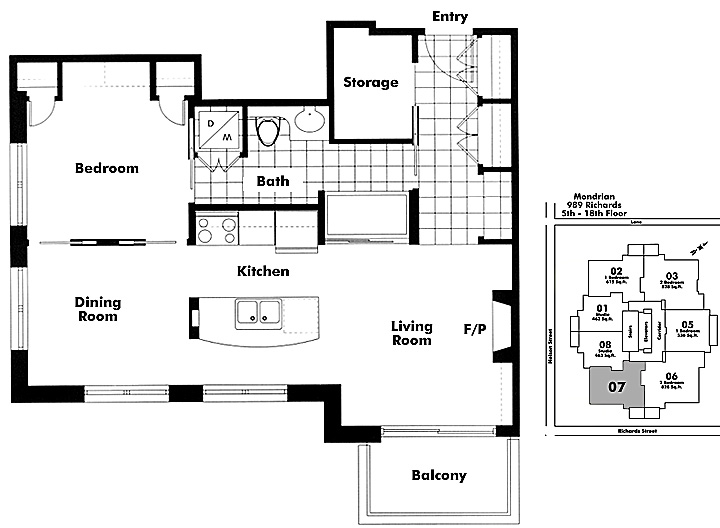 Floor plan 607