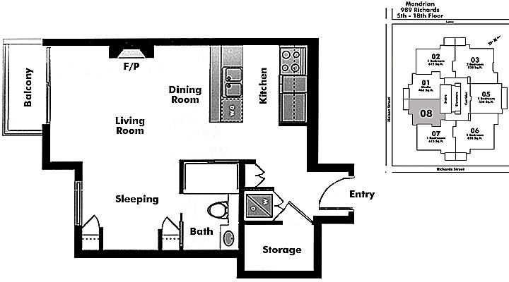 Floor plan 608