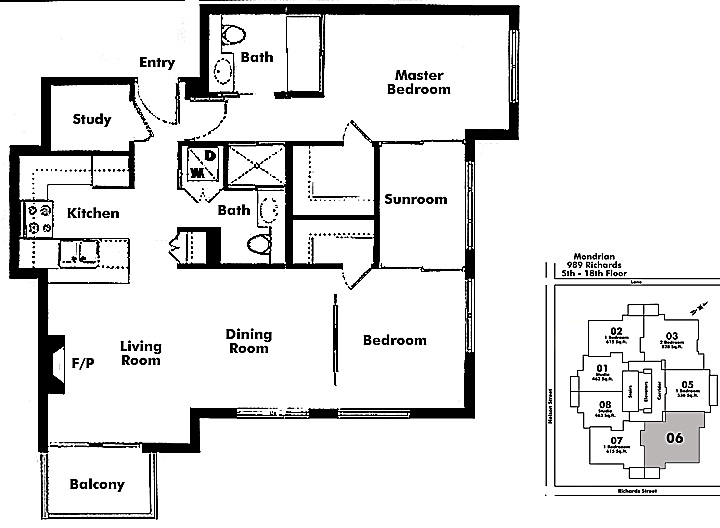 Floor plan 606