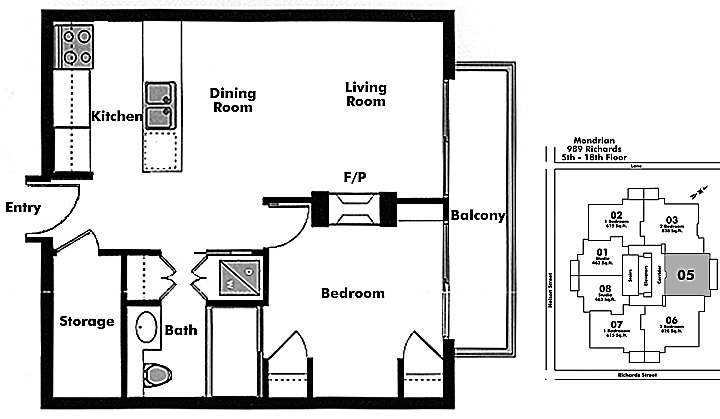Floor plan 605