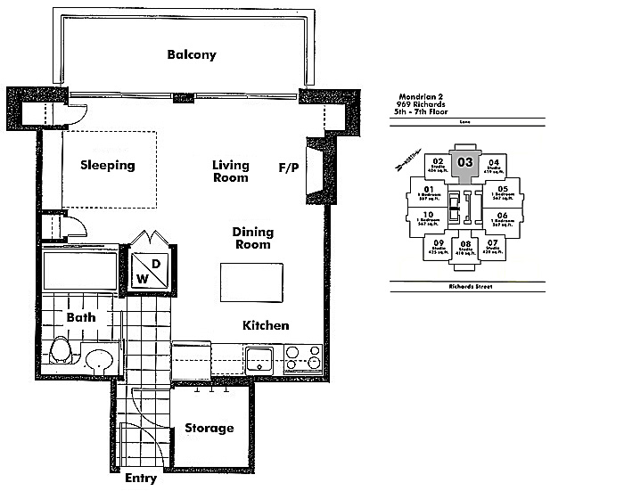 Floor plan 603