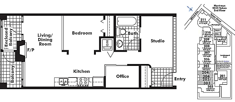 Floor plan 203