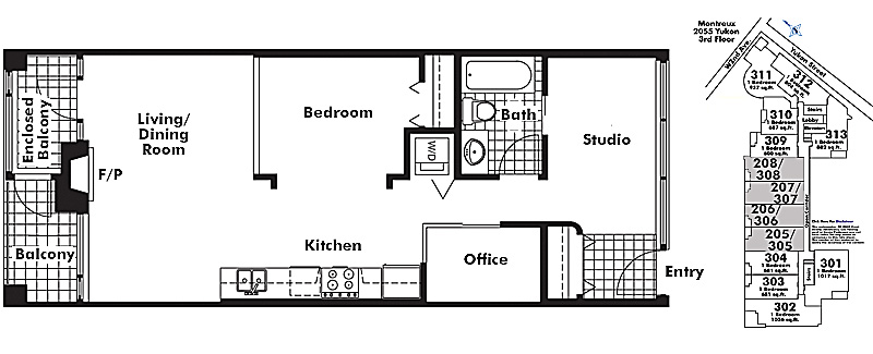 Floor plan 208
