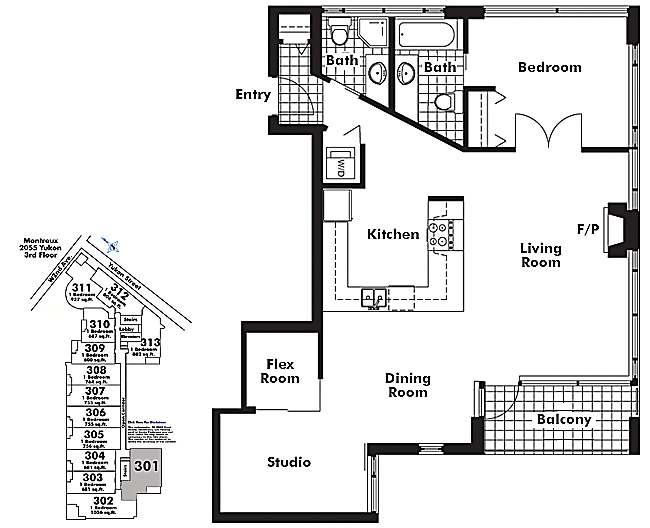 Floor plan 301