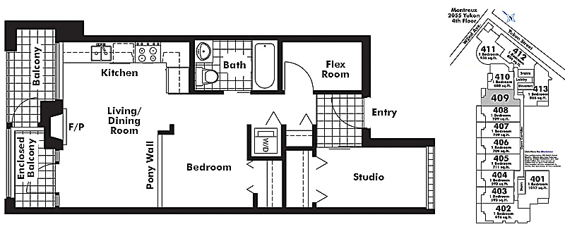 Floor plan 409