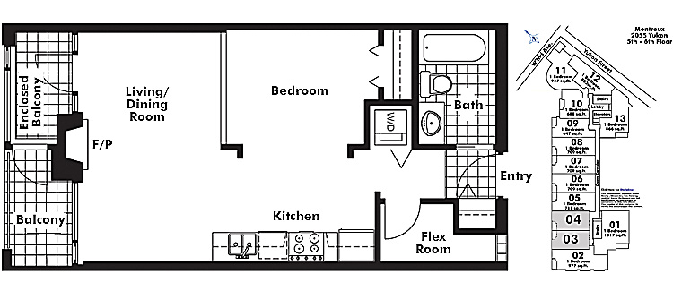 Floor plan 504