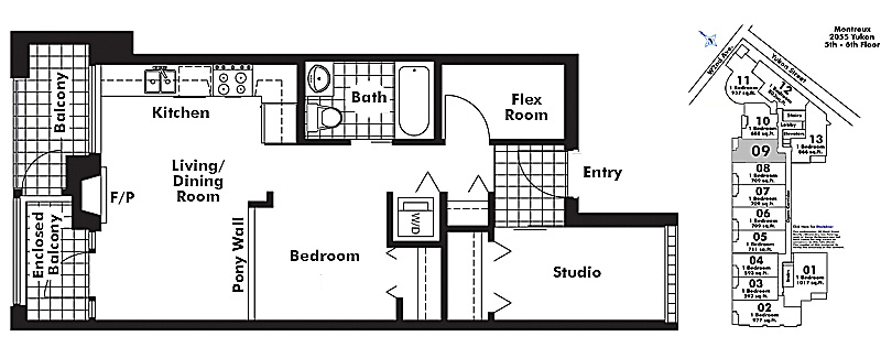 Floor plan 609