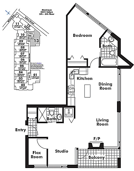 Floor plan 613