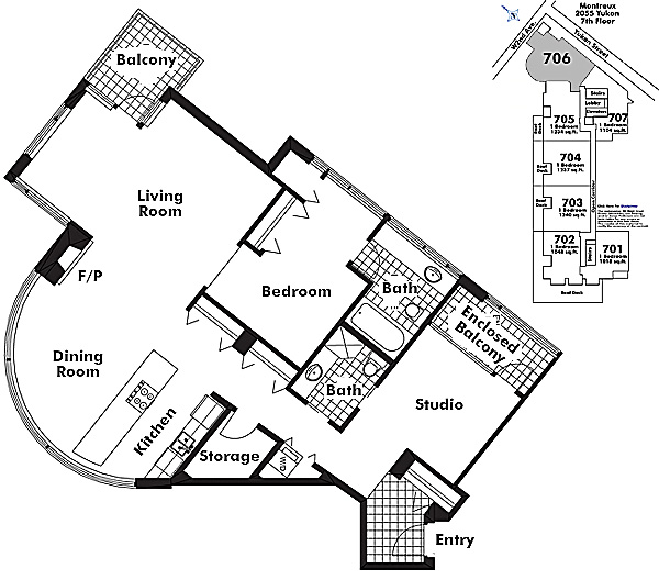 Floor plan 706