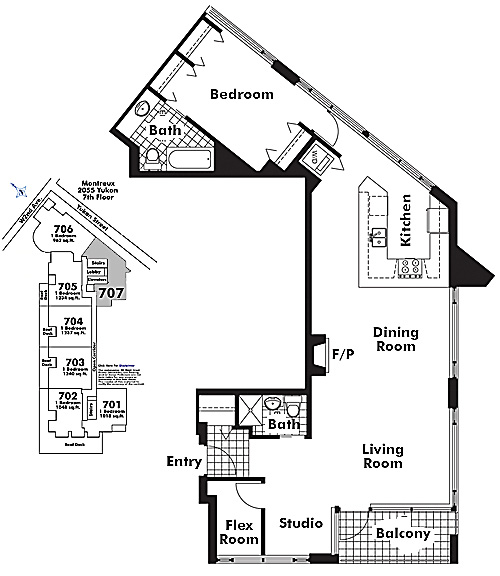 Floor plan 707