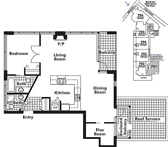 Floor plan 701