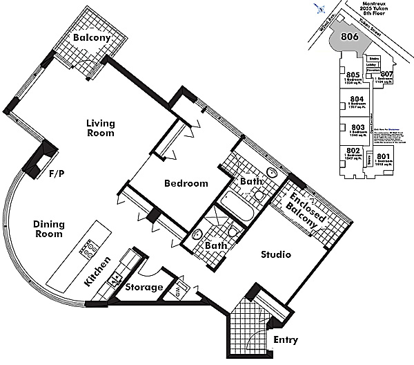 Floor plan 806