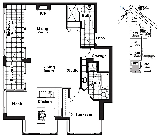 Floor plan 802