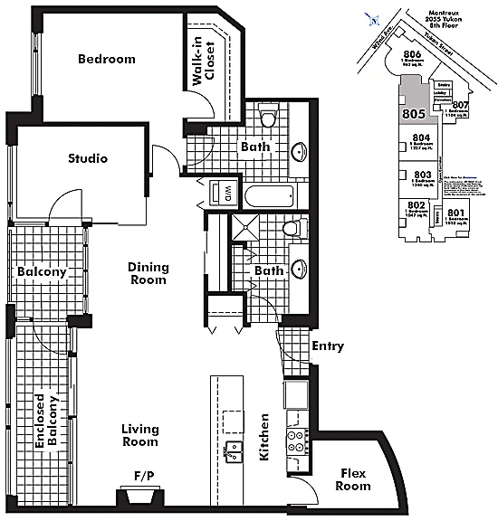 Floor plan 805