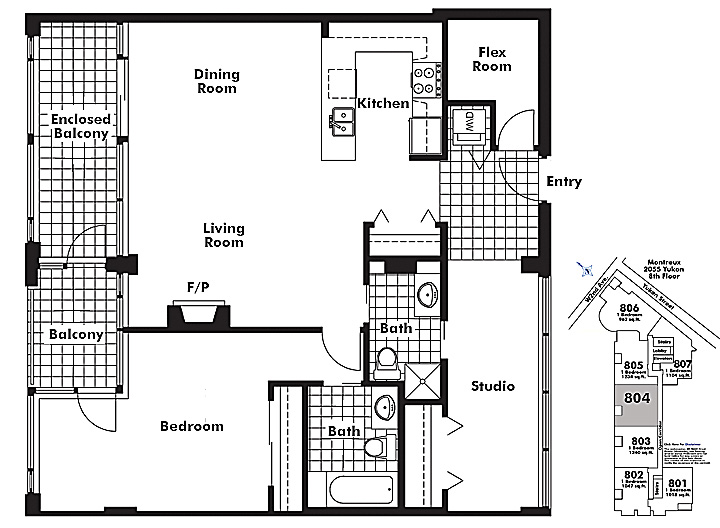 Floor plan 804
