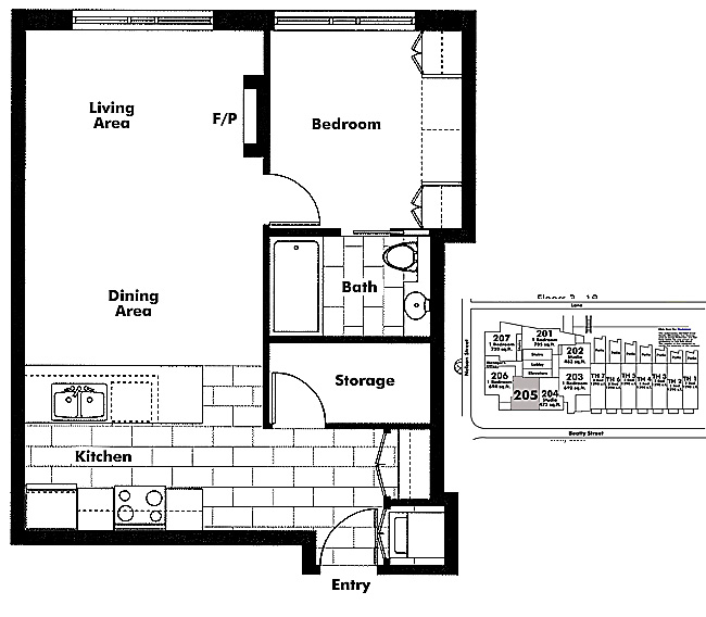 Floor plan 205