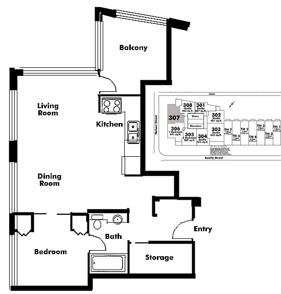 Floor plan 307