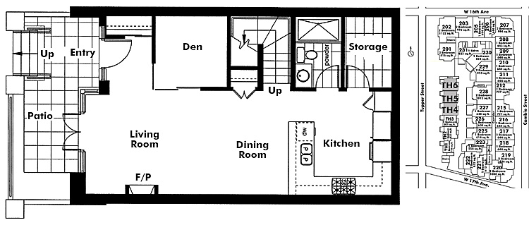 Floor plan TH5