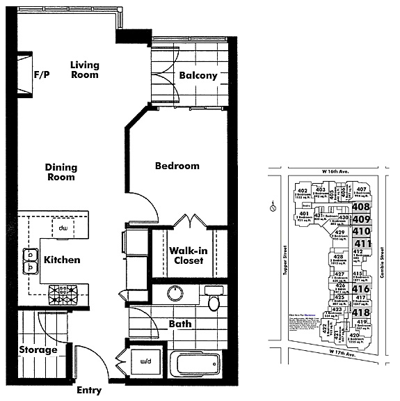 Floor plan 409
