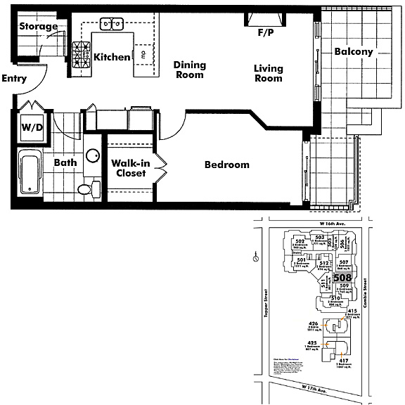 Floor plan 508