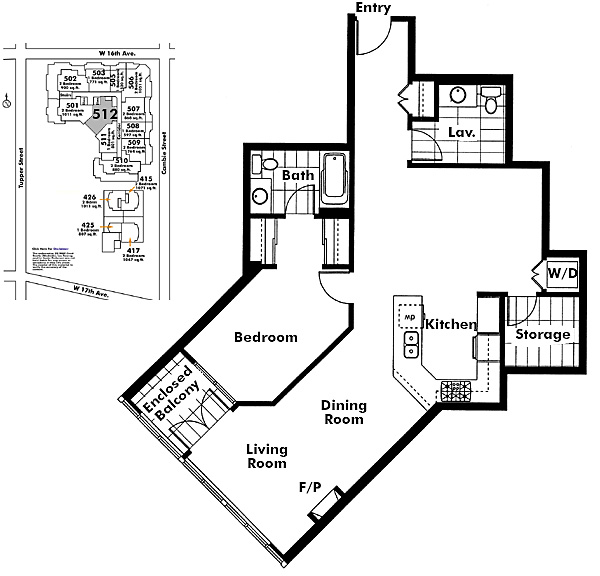 Floor plan 512