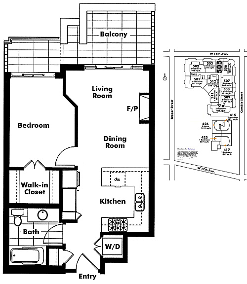 Floor plan 505