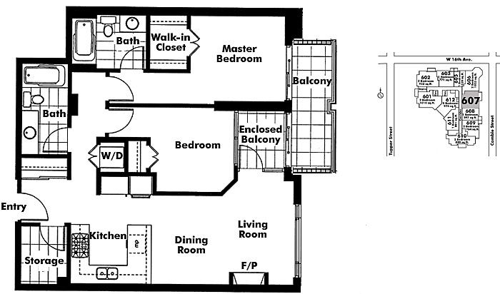 Floor plan 607