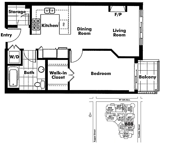 Floor plan 608