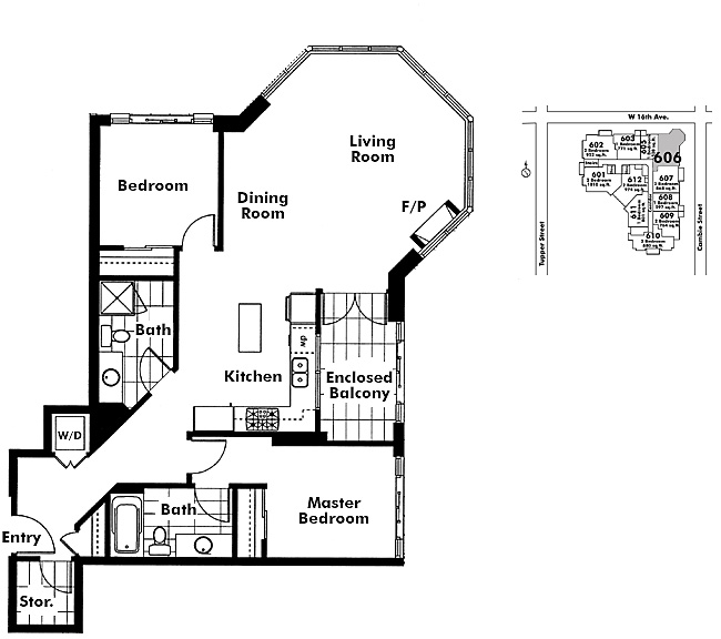 Floor plan 606