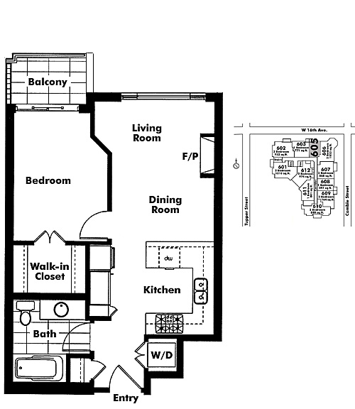 Floor plan 605