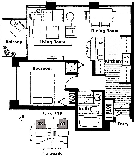 Floor plan 708